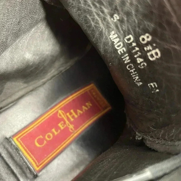 Cole Haan Country Chukka Black Suede Lace Up Boots Size 8.5 - Picture 10 of 12